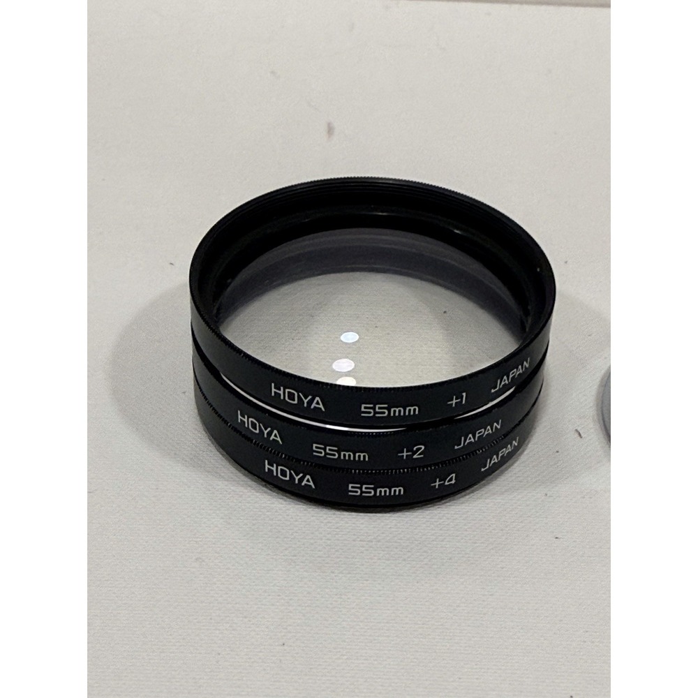 Hoya 55mm Close Up Filter Diopter Set +1 +2 +4 (#B64)